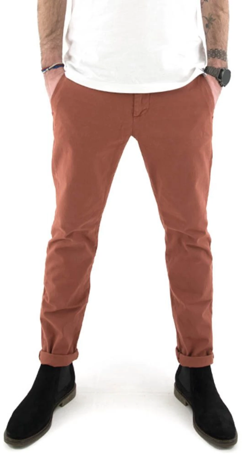 HAMAKI-HO CHINO TROUSERS MEN HAMAKI-HO ΜΠΟΡΝΤΩ (PSI-1435H-COC)
