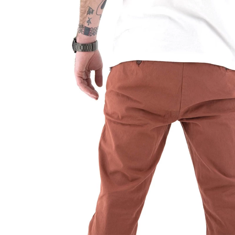 HAMAKI-HO CHINO TROUSERS MEN HAMAKI-HO ΜΠΟΡΝΤΩ (PSI-1435H-COC)
