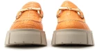 L'ESTROSA LEATHER FLATFORM MOCASSINS WOMEN L'ESTROSA ΠΟΡΤΟΚΑΛΙ (LSTRS-3678-L)