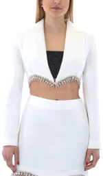 ZOYA CROP BLAZER WOMEN ZOYA ΕΚΡΟΥ (135-204-042-ECRU)