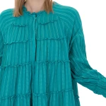 AUGUST LONGSLEEVE MINI DRESS WOMEN AUGUST ΠΡΑΣΙΝΟ (S23A5160-EMERALD)