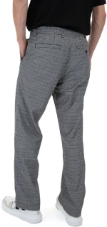 TED BAKER CLIFFE CHECK TAPERED FIT PANTS MEN TED BAKER ΕΚΡΟΥ- ΜΑΥΡΟ (256699-BLACK-R)