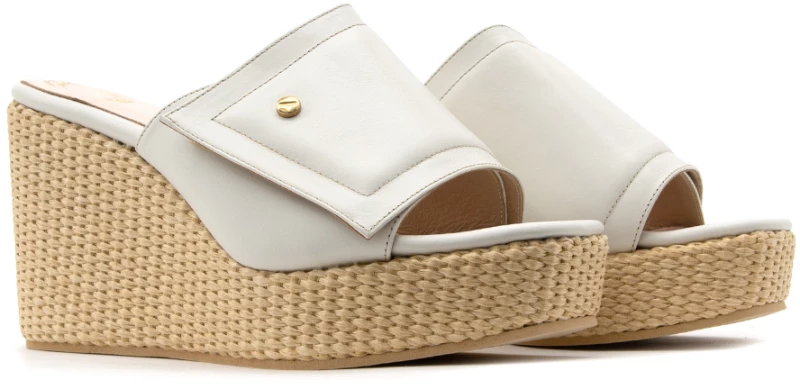 BACALI COLLECTION LEATHER PLATFORMS WOMEN BACALI COLLECTION ΕΚΡΟΥ- ΜΠΕΖ (BCL-K23-01-CREAM-L)