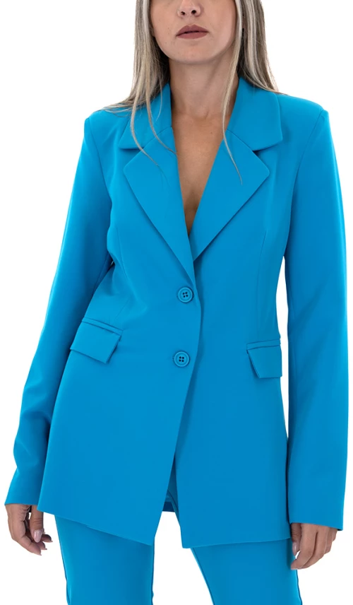 MOUTAKI DOUBLE BREASTED BLAZER WOMEN MOUTAKI ΣΙΕΛ (23.06.111-TURQUOISE)