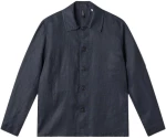 GABBA PETER LINEN LONGSLEEVE SHIRT MEN GABBA ΜΠΛΕ (10987-5020)