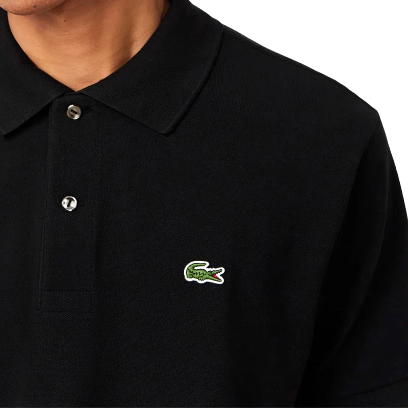 LACOSTE ORIGINAL REGULAR FIT POLO T-SHIRT MEN LACOSTE ΜΑΥΡΟ (L1212-031)