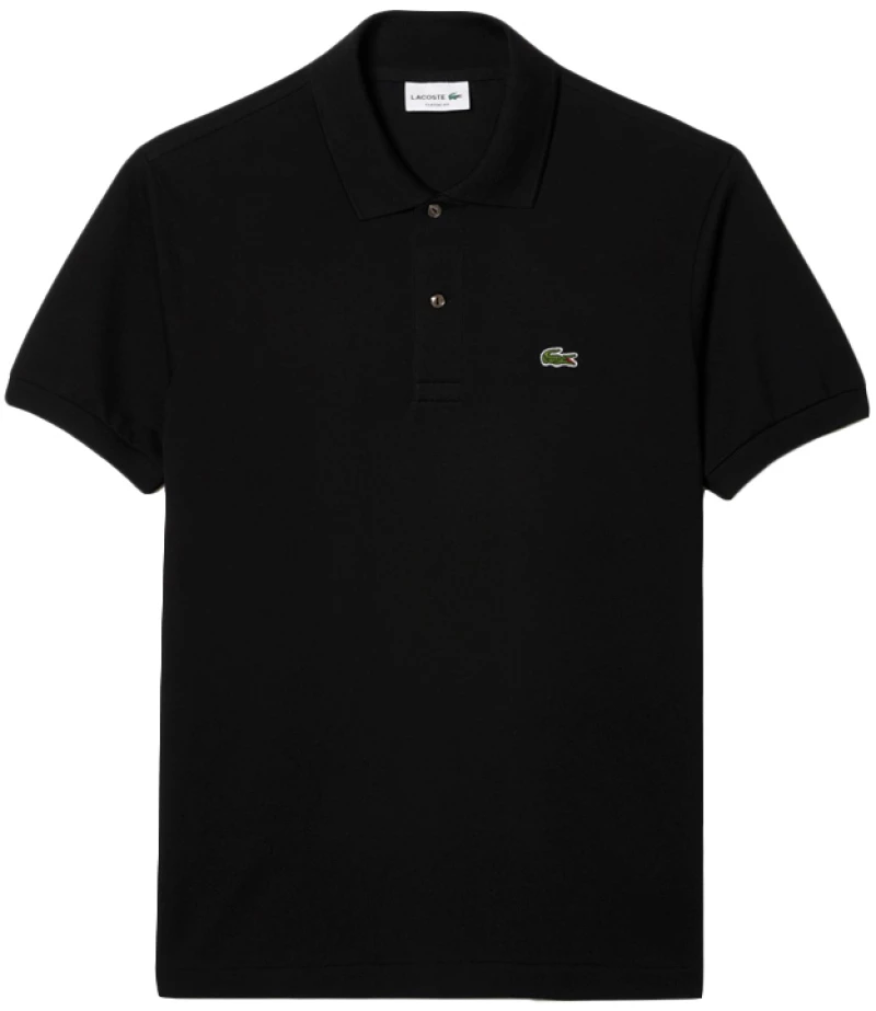 LACOSTE ORIGINAL REGULAR FIT POLO T-SHIRT MEN LACOSTE ΜΑΥΡΟ (L1212-031)