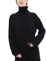 MY ESSENTIAL WARDROBE EMMA KNIT TURTLENECK PULLOVER WOMEN MY ESSENTIAL WARDROBE ΜΑΥΡΟ (10704853-100031)