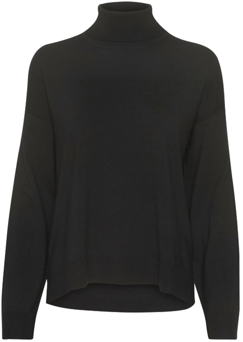 MY ESSENTIAL WARDROBE EMMA KNIT TURTLENECK PULLOVER WOMEN MY ESSENTIAL WARDROBE ΜΑΥΡΟ (10704853-100031)