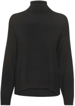 MY ESSENTIAL WARDROBE EMMA KNIT TURTLENECK PULLOVER WOMEN MY ESSENTIAL WARDROBE ΜΑΥΡΟ (10704853-100031)