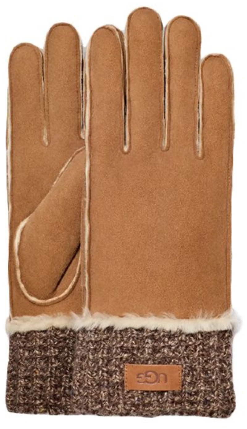 UGG SHEEPSKIN KNIT CUFF GLOVES MEN UGG ΤΑΜΠΑ (101135-CHE)