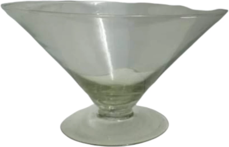 Διακοσμητική Γυάλα Διάφανη με Βάση 13,5cm x 23cm