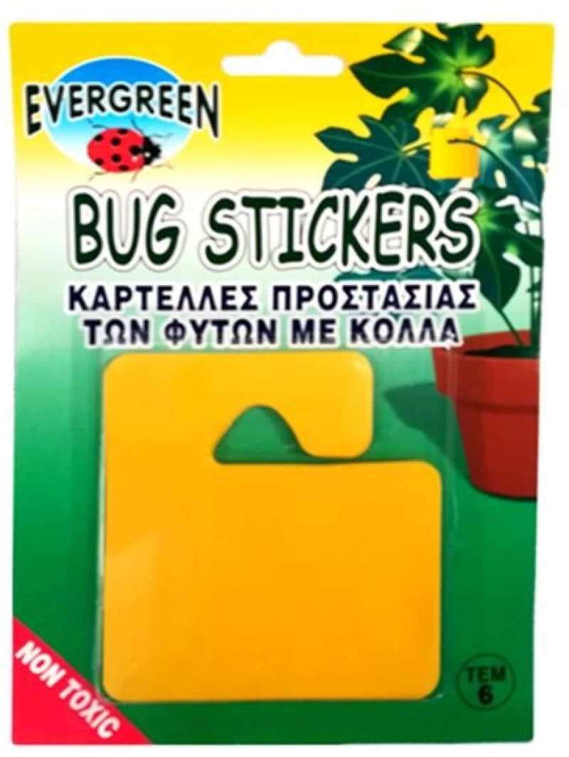 Καρτέλες Προστασίας των Φυτών Με Κόλλα Bug Stickers 6τμχ