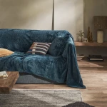 Ριχτάρι Πολυθρόνας 190x190cm GOFIS HOME  Julien Marine Blue 114/01