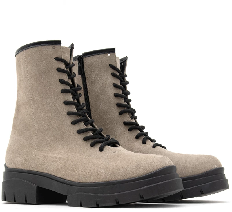 BE ON RHEA SUEDE BIKER BOOTS WOMEN BE ON ΠΟΥΡΟ (BN-XJ6-S)