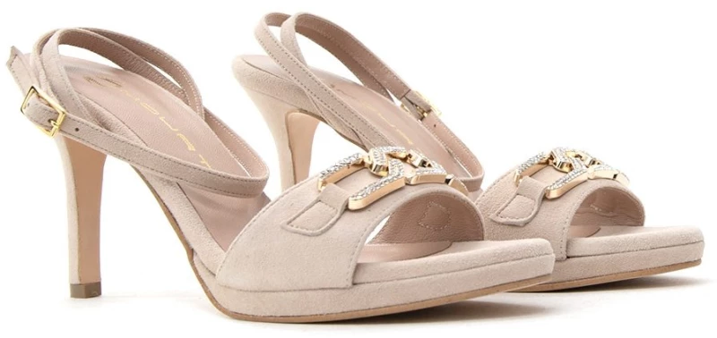 MOURTZI SUEDE HIGH HEEL SANDALS WOMEN MOURTZI ΜΠΕΖ (MRTZ-75/75140-S)