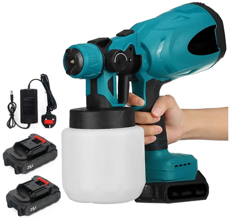 Πιστόλι Βαφής με 2 Μπαταρίες 28V - Professional Power Tools Portable Spray Gun Li-ion