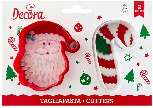 Κουπατ Αγιος Βασίλης και Ζαχαρωτό Decora 2τμχ