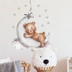 Αυτοκόλλητα Τοίχου Sipo - Teddy Bear on the Moon
