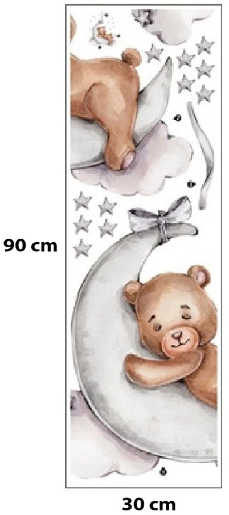 Αυτοκόλλητα Τοίχου Sipo - Teddy Bear on the Moon