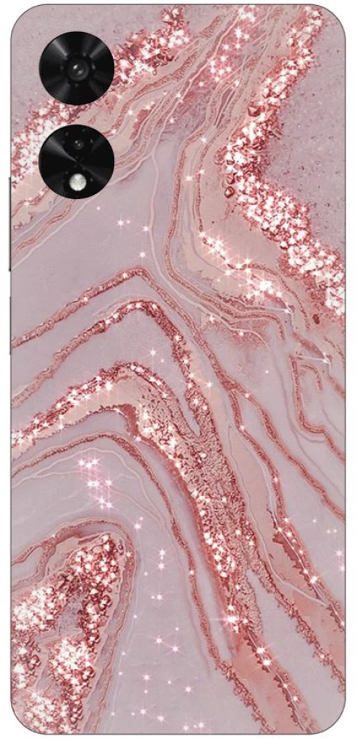 Marble Pink  Silicone Case θήκη για TCL 505