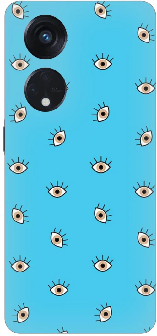 Eyes in Blue  Silicone Case θήκη για OPPO A78 5G