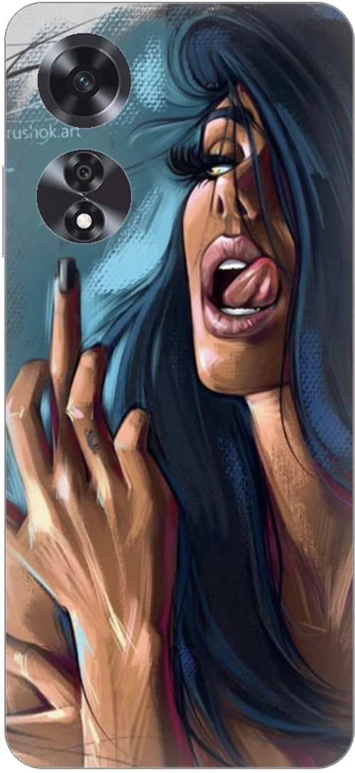 Woman  Silicone Case θήκη για OPPO A60 4G