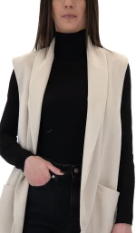 MATCHBOX SLEEVELESS BLAZER WOMEN MATCHBOX ΜΠΕΖ (MTCHBX-8115-BEIGE)