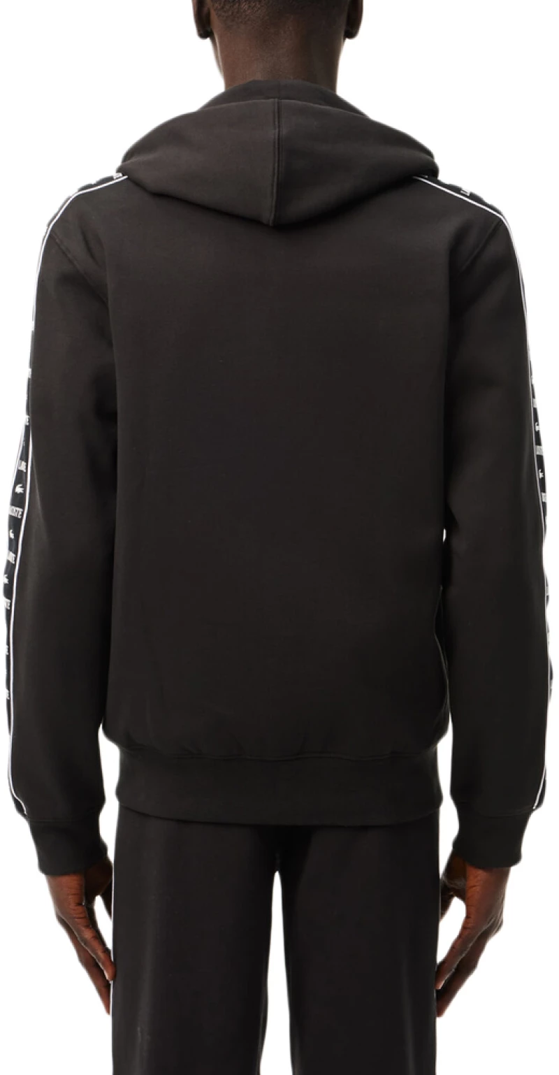 LACOSTE LOGO ZIP HOODIE MEN LACOSTE ΜΑΥΡΟ (SH7457-031)