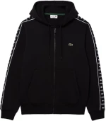 LACOSTE LOGO ZIP HOODIE MEN LACOSTE ΜΑΥΡΟ (SH7457-031)