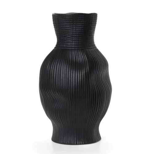 HFA Βάζο Iron Porcelain Terra Matt Black 29,6H
