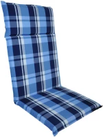 Μαξιλάρι Με Ψηλή Πλάτη Μπλε Καρώ EPAM CUS-POS/BS 47x115x5εκ. Πλάτη 70εκ.