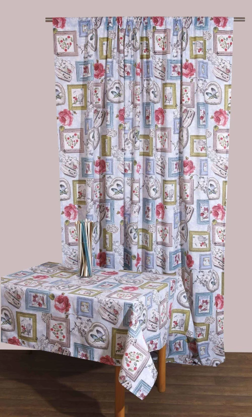 Τραπεζομάντηλο Εμπριμέ Ορθογώνιο Λονέτα 140x180εκ Αμάρε Viopros