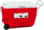 CAMPCOOL ΨΥΓΕΙΟ ΦΟΡΗΤΟ 50Lt. ΜΕ ΡΟΔΕΣ & ΧΕΙΡΟΛΑΒΕΣ ΜΕΤΑΦΟΡΑΣ 34337 VELCO