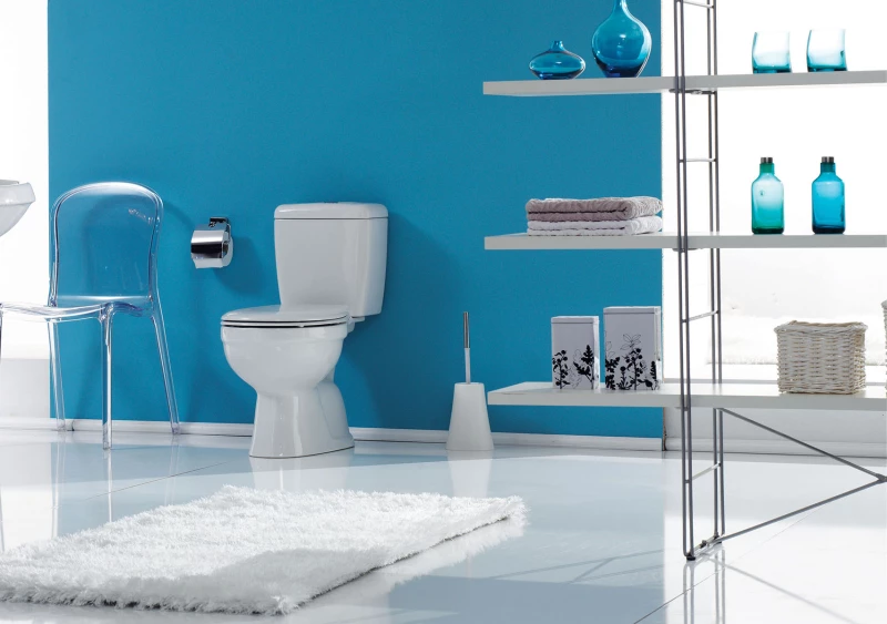 Λεκάνη Δαπέδου με καζανάκι Cerastyle LILA 028300-w Κατωστόμια