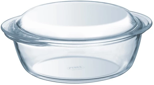 Γυάλινη Χύτρα Στρογγυλή Με Καπάκι 2.1lt Pyrex 390185