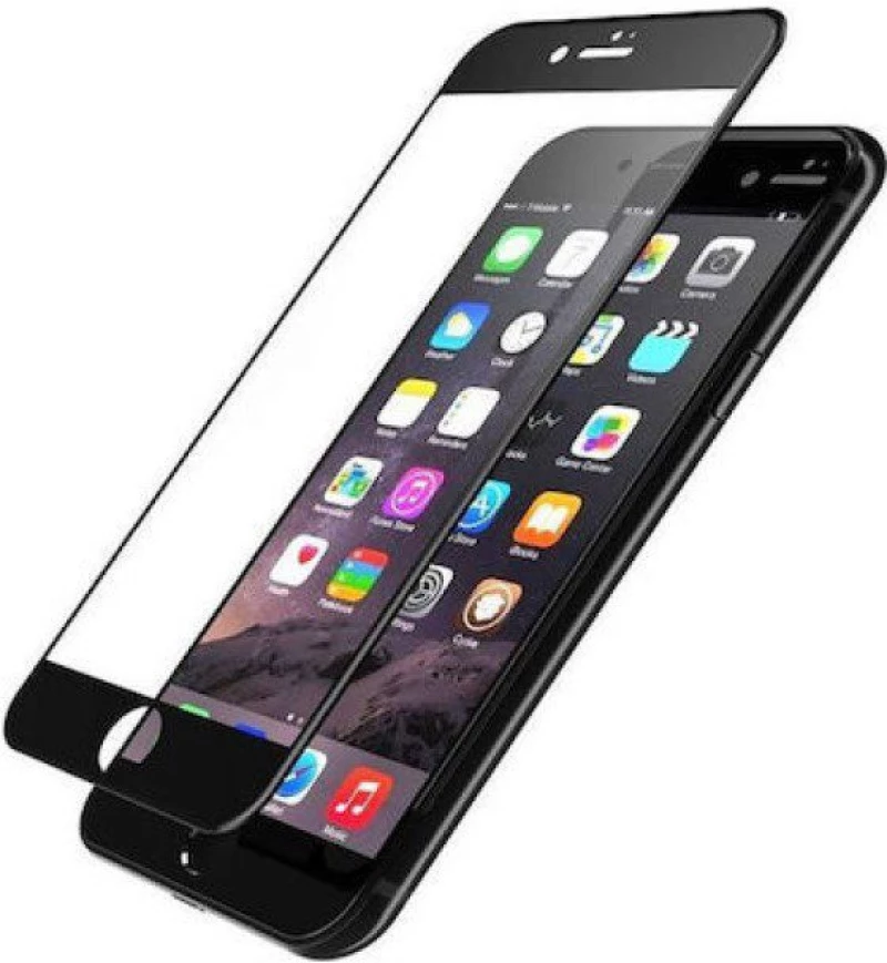 3D Full Cover Glass τζαμακι για iPhone 7/8/SE 2020/SE 2022 Case Friendly Black*