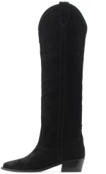 I ATHENS SUEDE BOOTS WOMEN I ATHENS ΜΑΥΡΟ (THNS-B301-BLACK-S)