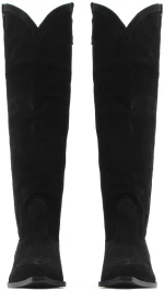 I ATHENS SUEDE BOOTS WOMEN I ATHENS ΜΑΥΡΟ (THNS-B301-BLACK-S)