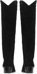 I ATHENS SUEDE BOOTS WOMEN I ATHENS ΜΑΥΡΟ (THNS-B301-BLACK-S)