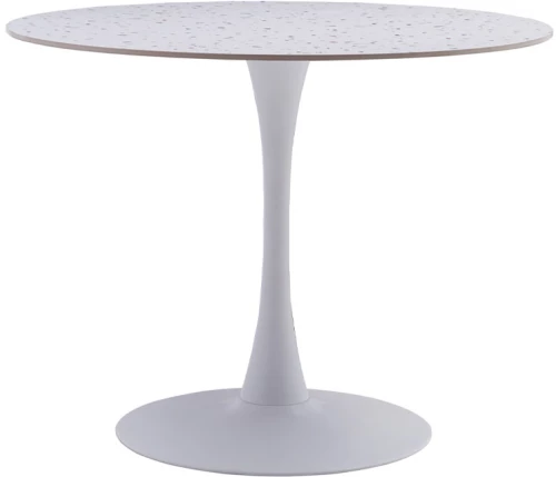 NOUGAT ΤΡΑΠΕΖΙ ΡΟΤΟΝΤΑ TERRAZZO 100x100x75