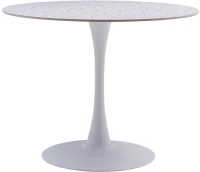 NOUGAT ΤΡΑΠΕΖΙ ΡΟΤΟΝΤΑ TERRAZZO 100x100x75