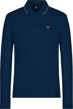Norway Nautical School Μπλούζα Polo με Μακρύ Μανίκι- Navy