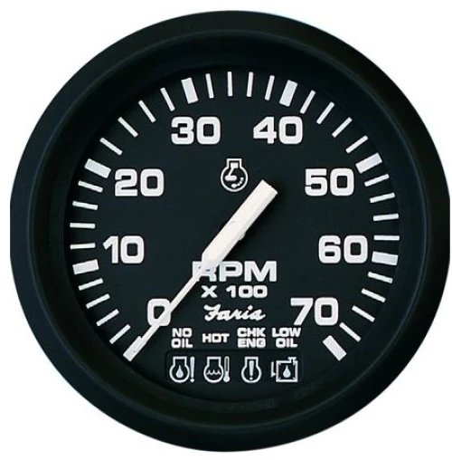 Στροφόμετρο Faria Euro Black 6000RPM