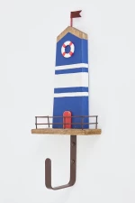 Κρεμάστρα Ξύλινη Μονή Φάρος 15x36cm