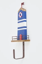 Κρεμάστρα Ξύλινη Μονή Φάρος 15x36cm