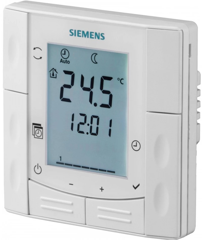 SIEMENS RDE410/EH ΗΜΙΕΝΤΟΙΧΙΖΟΜΕΝΟΣ ΗΛΕΚΤΡΟΝΙΚΟΣ ΘΕΡΜΟΣΤΑΤΗΣ ΧΩΡΟΥ ΜΕ ΕΒΔΟΜΑΔΙΑΙΟ ΧΡΟΝΟΠΡΟΓΡΑΜΜΑ