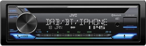 JVC KD-DB912BT Ηχοσύστημα Αυτοκινήτου Universal 1DIN (Bluetooth/USB/AUX) με Αποσπώμενη Πρόσοψη KD-DB912BT