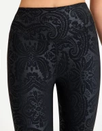 Ψηλόμεσο Κολάν Push-Up και Σύσφιξης "Like Leather" Lismina 467 Black
