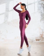 Scrunch Butt Jumpsuit Push-Up και Σμίλευσης Lismina 2501 Damson
